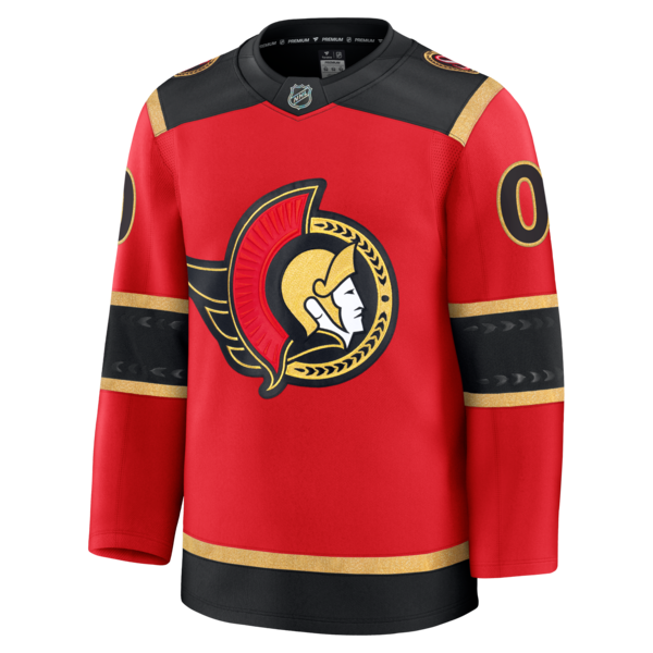 Ottawa Senators Alternate Custom Premium Jersey - Red/Black/White - Image 3
