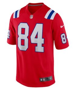 Alternative view of Kendrick Bourne New England Patriots Nike Game Jersey - Red