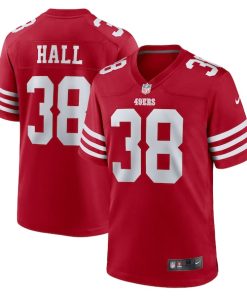 Kemon Hall San Francisco 49ers Nike Team Game Jersey - Scarlet