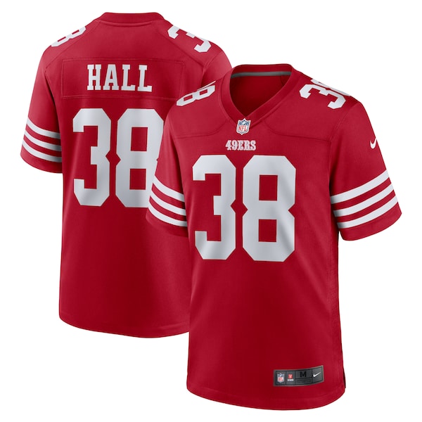 Kemon Hall San Francisco 49ers Nike Team Game Jersey - Scarlet