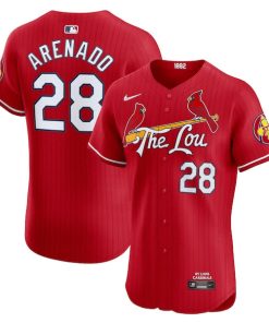 Nolan Arenado St. Louis Cardinals Nike 2024 City Connect Elite Player Jersey - Red