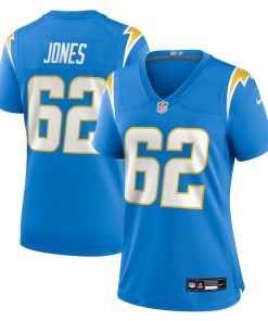 Nash Jones Los Angeles Chargers Nike Women's Team Game Jersey -  Powder Blue