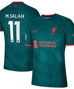 Mohamed Salah Liverpool Nike 2022/23 Third Authentic Player Jersey - Teal