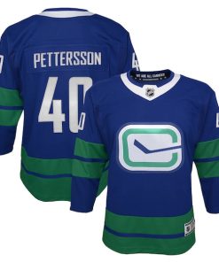 Elias Pettersson Vancouver Canucks Youth Royal 2019/20 Alternate Premier Player Jersey