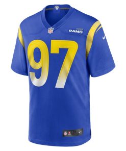 Alternative view of Michael Hoecht Los Angeles Rams Nike Game Player Jersey - Royal
