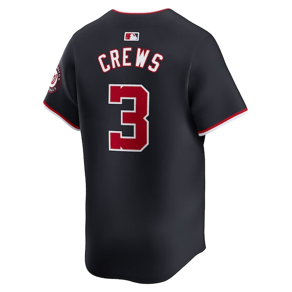 Dylan Crews Washington Nationals Nike Alternate Limited Player Jersey - Navy - Image 3