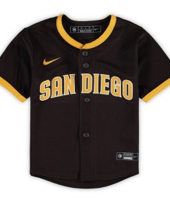 Alternative view of San Diego Padres Nike Toddler Replica Team Jersey - Brown