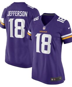 Justin Jefferson Minnesota Vikings Nike Women's  Game Jersey -  Purple