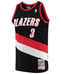 Alternative view of Damon Stoudamire Portland Trail Blazers 1999/00 Hardwood Classics Swingman Jersey - Black