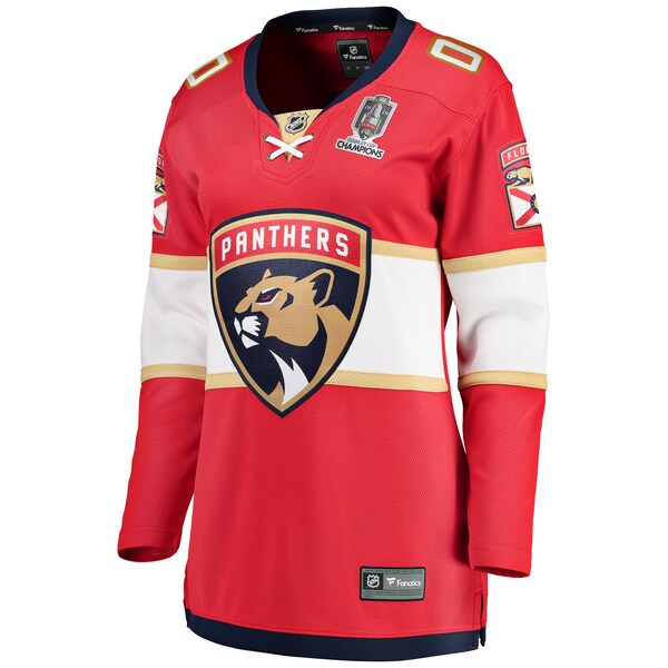 Florida Panthers Women's Home 2024 Stanley Cup Champions Breakaway Custom Jersey?ยจC Red - Image 2