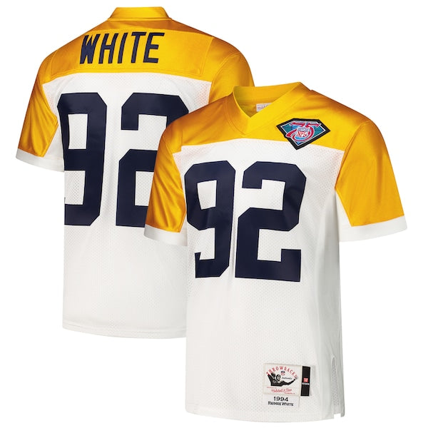 Reggie White Green Bay Packers 1994 Authentic Throwback Retired Player Jersey - White