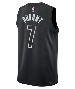 Alternative view of Kevin Durant Brooklyn Nets Jordan Brand Unisex Swingman Jersey - Statement Edition - Black