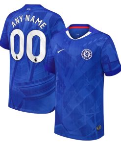 Chelsea Nike Youth 2025/26 Home Replica Custom Jersey - Blue
