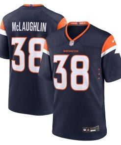 Jaleel McLaughlin Denver Broncos Nike Alternate Game Jersey -  Navy/White/Orange