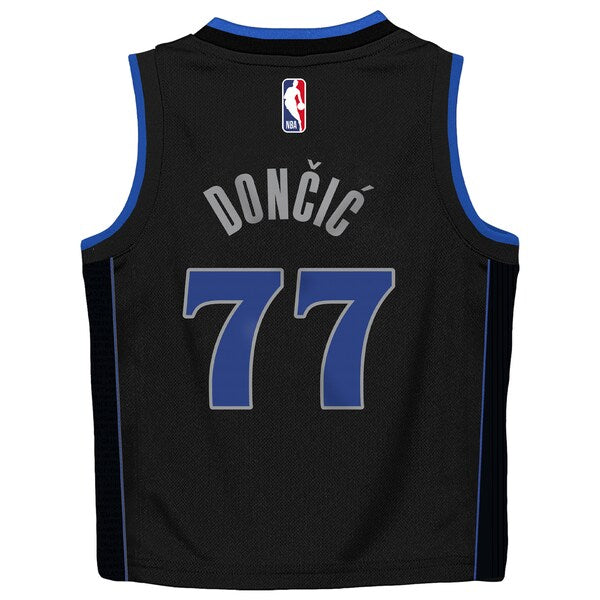 Luka Don?i? Dallas Mavericks Nike Preschool Swingman Replica Jersey - City Edition - Black - Image 3