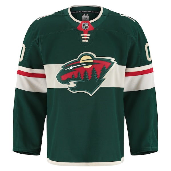 Minnesota Wild Home Authentic Pro Custom Jersey - Green - Image 2