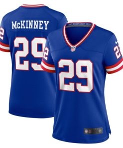 Xavier McKinney New York Giants Nike Women's Classic Player Game Jersey - Royal