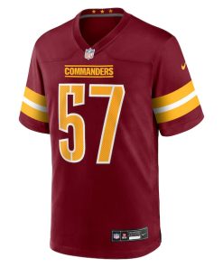 Alternative view of Nick Bellore Washington Commanders Nike Team Game Jersey -  Burgundy
