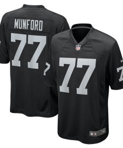 Thayer Munford Jr. Las Vegas Raiders Nike Team Game Jersey -  Black