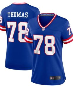 Andrew Thomas New York Giants Nike Women's Classic Player Game Jersey - Royal