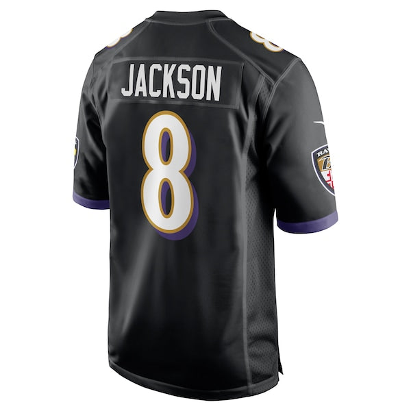 Lamar Jackson Baltimore Ravens Nike Alternate Game Jersey - Black - Image 3
