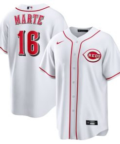 Noelvi Marte Cincinnati Reds Nike Home Replica Jersey - White