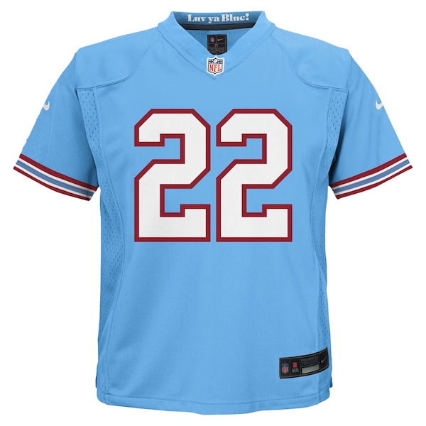 Derrick Henry Tennessee Titans Nike Preschool Oilers Throwback Alternate Game Jersey - Light Blue - Image 2