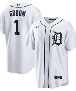Detroit Tigers Nike #1 Groom Home Replica Jersey - White