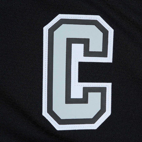 Wayne Gretzky Los Angeles Kings Captain Patch 1992/93 Blue Line Player Jersey - Black - Image 5