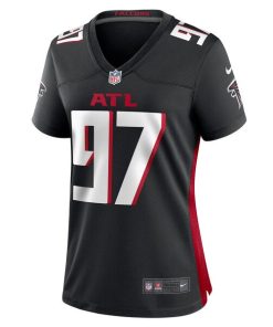 Alternative view of Grady Jarrett Atlanta Falcons Nike Women's  Game Jersey -  Black