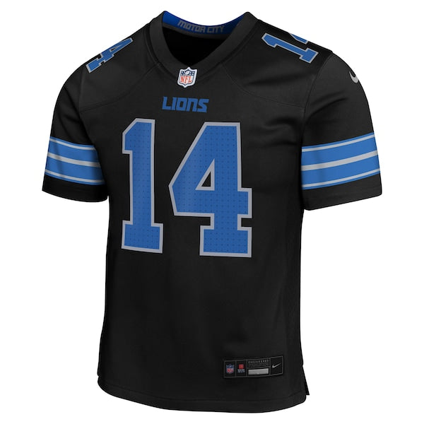 Amon-Ra St. Brown Detroit Lions Nike Youth Alternate Player Game Jersey - Black - Image 3