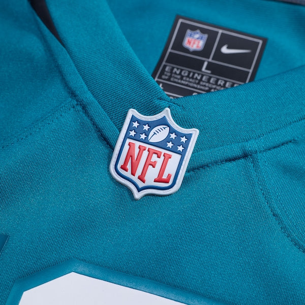 D'Ernest Johnson Jacksonville Jaguars Nike Team Game Jersey - Teal - Image 4