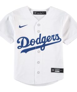 Alternative view of Los Angeles Dodgers Nike Preschool Home Replica Team Jersey - White