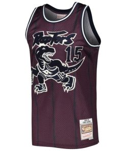 Alternative view of Vince Carter Toronto Raptors  Hardwood Classics Off-Court Swingman Jersey - Purple