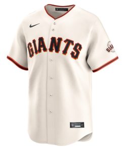 Alternative view of San Francisco Giants Nike Home Limited Jersey - Cream