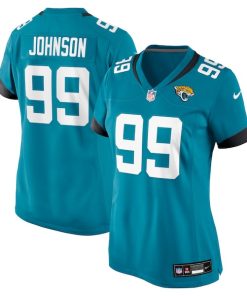 Austin Johnson Jacksonville Jaguars Nike Women's Team Game Jersey -  Teal