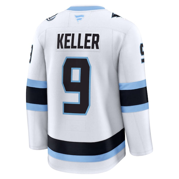 Clayton Keller Utah Mammoth Away Premium Player Jersey - White/Black - Image 4
