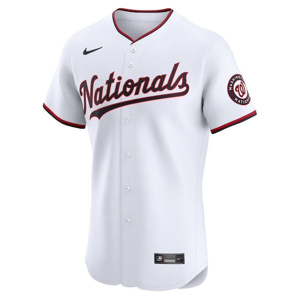 Washington Nationals Nike Home Elite Jersey - White - Image 2