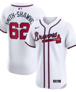 AJ Smith-Shawver Atlanta Braves Nike Home Elite Player Jersey - White