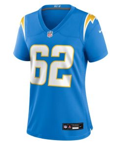 Alternative view of Sam Mustipher Los Angeles Chargers Nike Women's Team Game Jersey -  Powder Blue