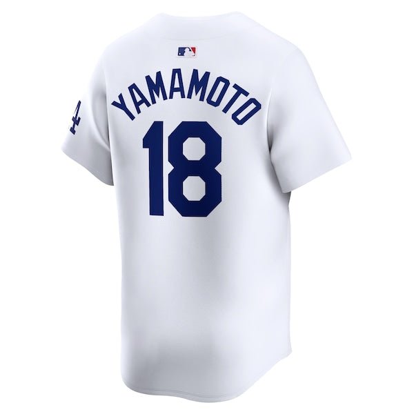 Yoshinobu Yamamoto Los Angeles Dodgers Nike Home Limited Player Jersey - White - Image 3