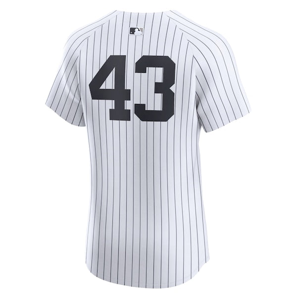 Jonathan Lo¨¢isiga New York Yankees Nike Home Elite Player Jersey - White - Image 3