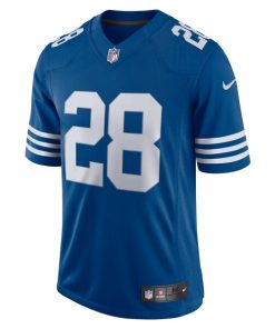 Alternative view of Men's Nike Jonathan Taylor Royal Indianapolis Colts Alternate Vapor Limited Jersey