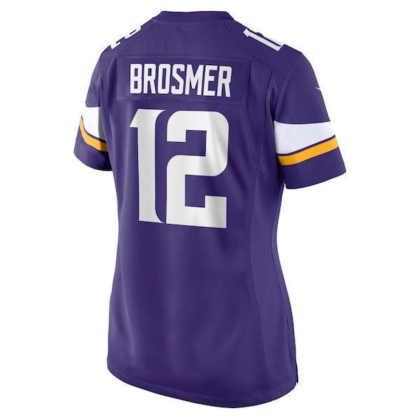 Max Brosmer Minnesota Vikings Nike Women's Team Game Jersey - Purple - Image 3