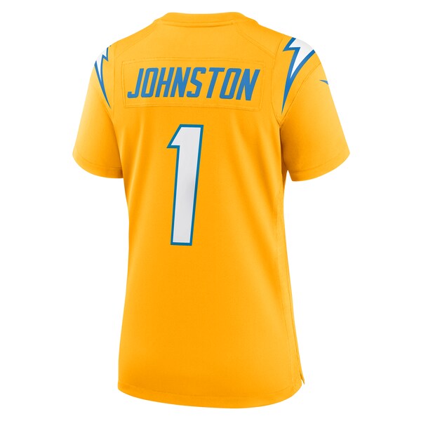 Quentin Johnston Los Angeles Chargers Nike Women's Alternate Charger Power Game Jersey - Gold/Navy - Image 4