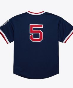 Alternative view of Nomar Garciaparra Boston Red Sox  Authentic Batting Practice Jersey - Navy