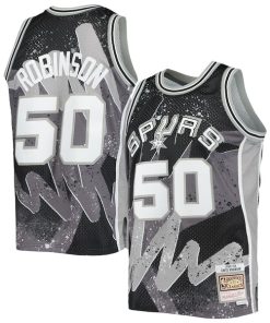 David Robinson San Antonio Spurs Hardwood Classics 1998/99 Hyper Hoops Swingman Jersey - Black