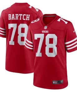 Alternative view of Ben Bartch San Francisco 49ers Nike  Game Jersey -  Scarlet
