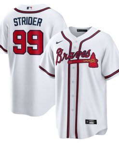 Spencer Strider Atlanta Braves Nike Replica Player Jersey - White