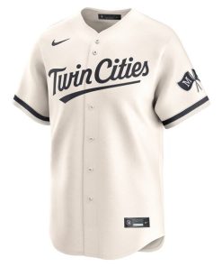 Alternative view of Minnesota Twins Nike  Alternate Limited Jersey?¨C Cream
